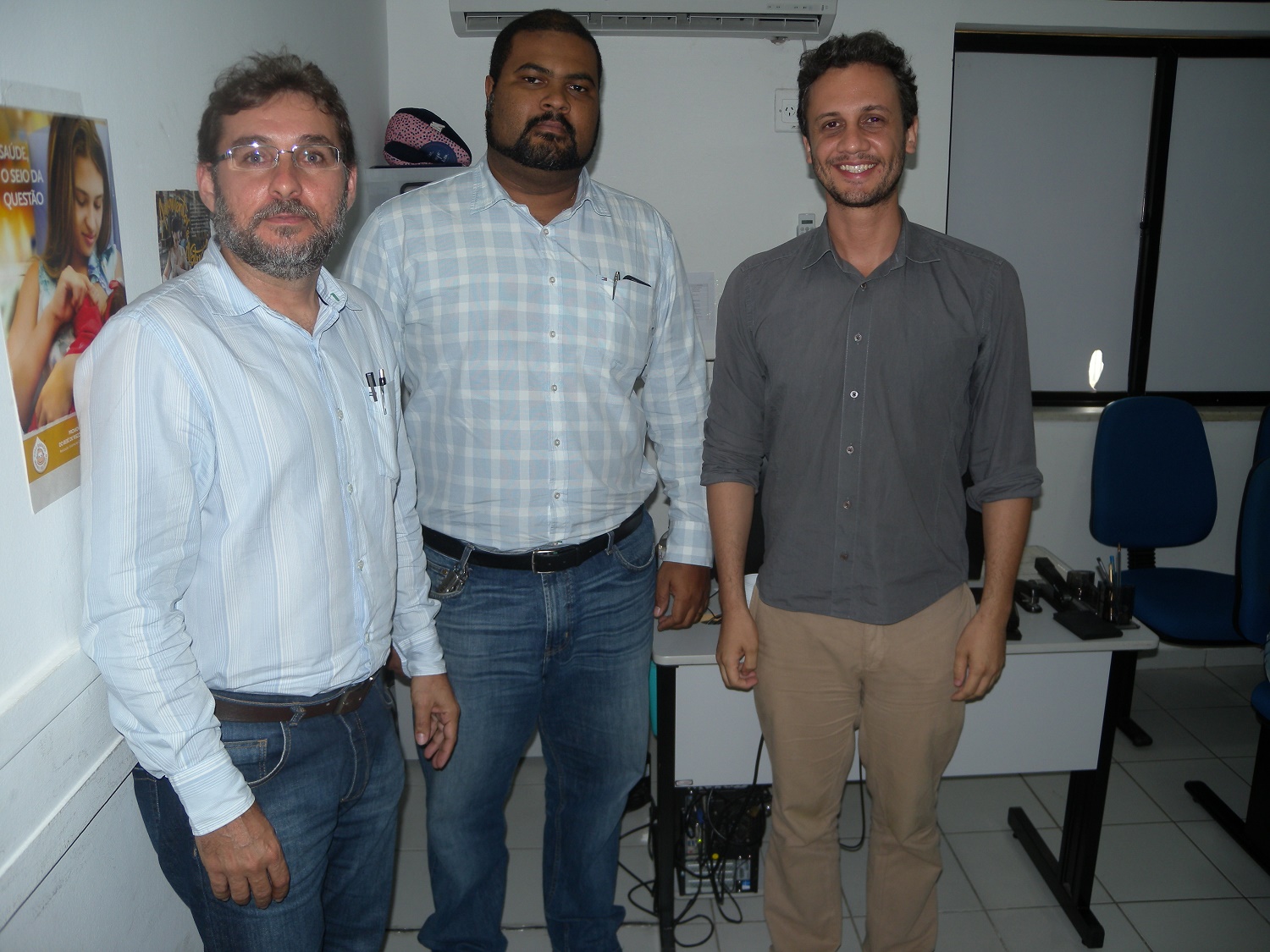 Professores Manoel Luiz, Válter Joviniano e Rodrigo Dornelas