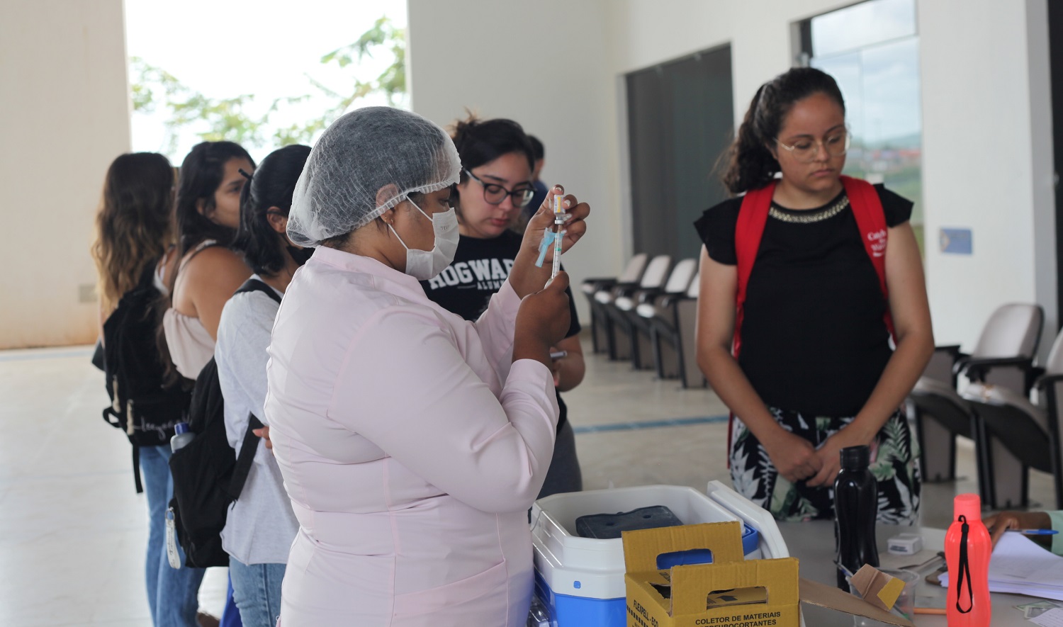 Iniciativa é uma parceria entre direção do campus e SMS. Imagens: Ana Laura Farias/ Campus Lagarto 