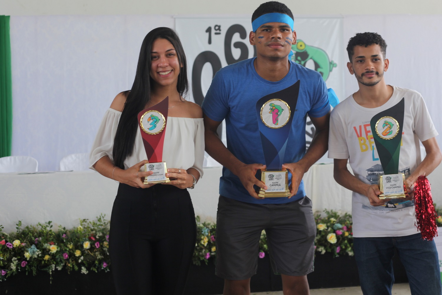 Os vencedores foram Medicina (primeiro lugar), Enfermagem (segundo lugar) e Nutrição (terceiro lugar). Imagens: Ana Laura Farias/Campus Lagarto 