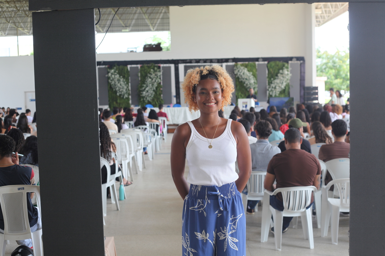 Ana Clarissa é caloura de Nutrição. Foto: Ana Laura Farias/Campus Lagarto
