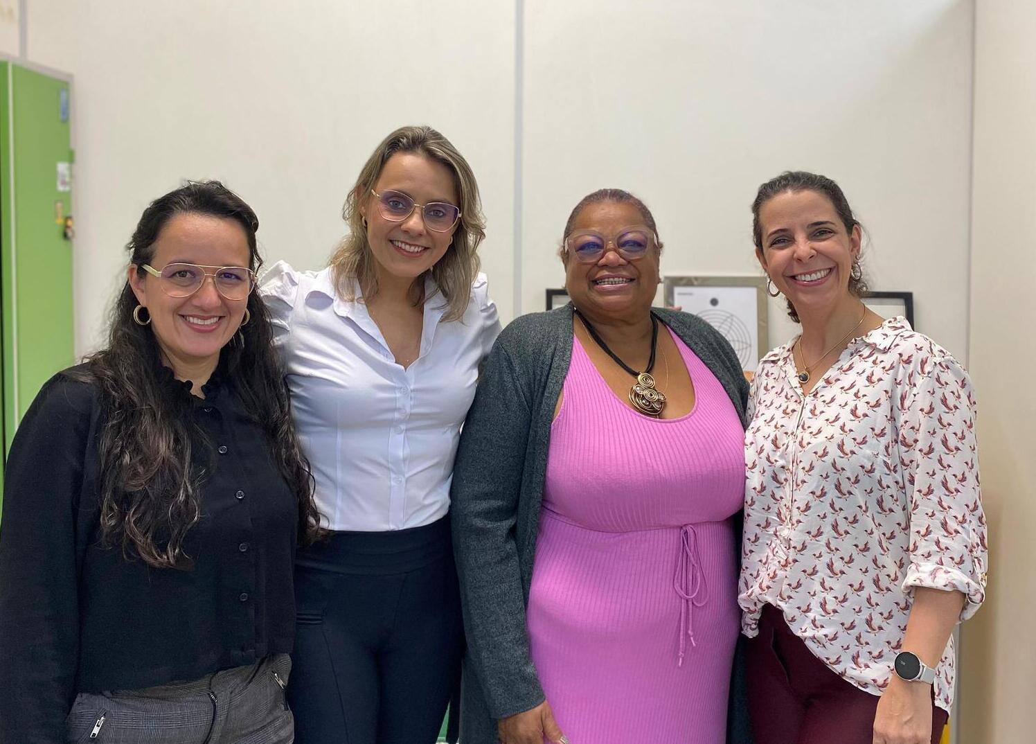 Professoras Karla Calline, Patrícia, Rita e Raphaela. Foto: Clayton Fontes/Campus Lagarto