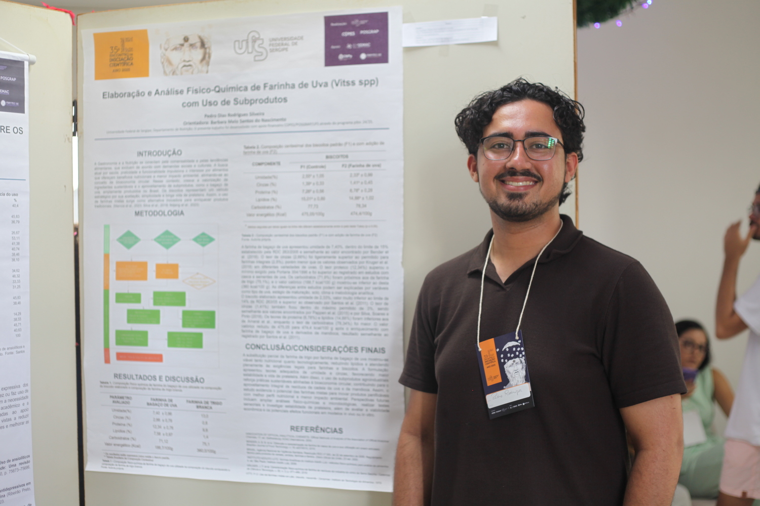 Discente Pedro Dias aproveitou oportunidade de pesquisa para unir duas áreas do conhecimento. Foto: Ana Laura Farias/Campus Lagarto