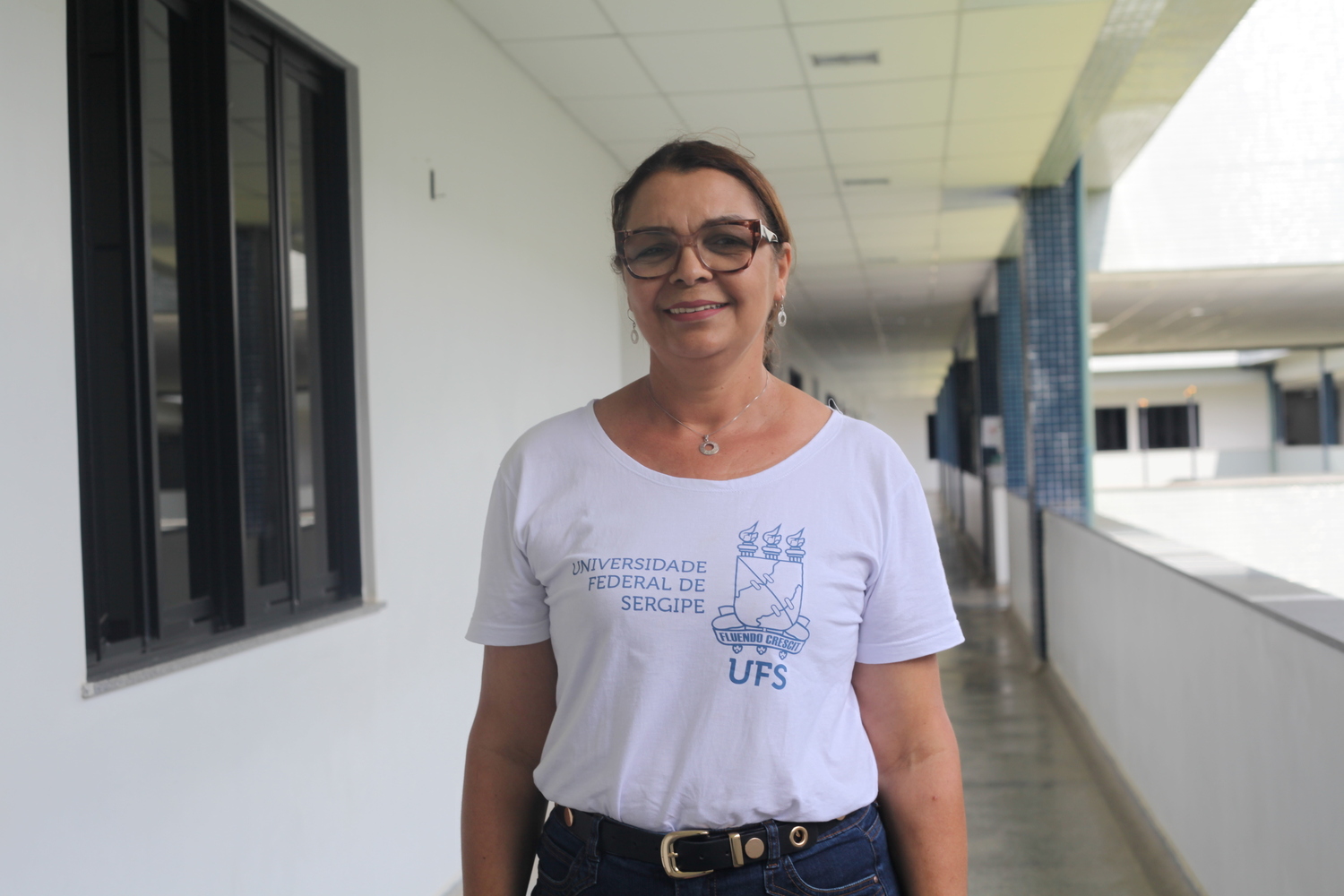 Pró-reitora de Extensão, professora Josefa Lisboa, esteve presente no EIX em Lagarto (Foto: Ana Laura Farias/Campus Lagarto)