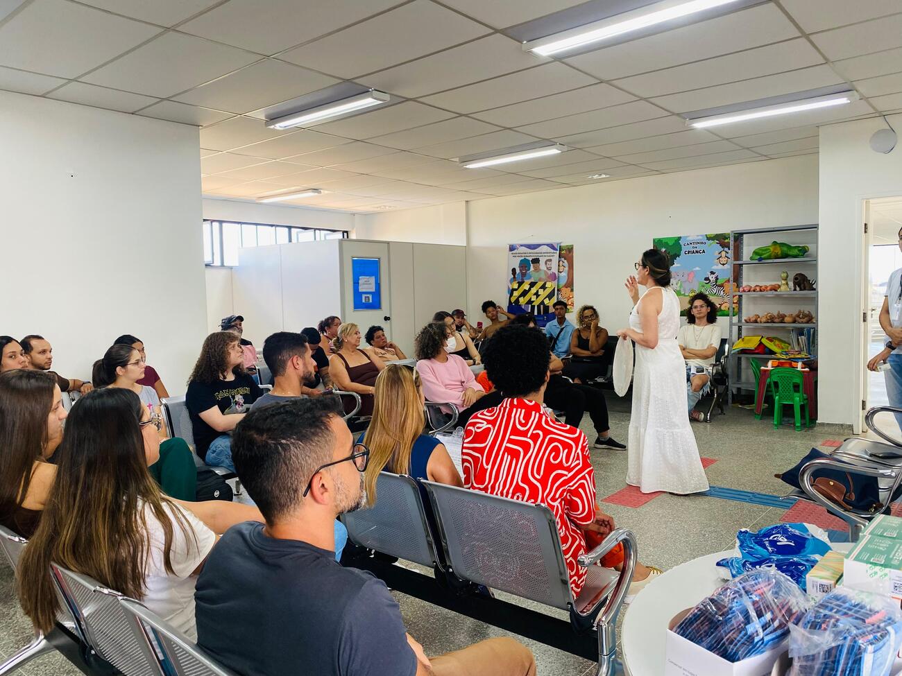 Palestra sobre prevenção foi ministrada no Ambulatório Trans (Foto: Clayton Fontes/Campus Lagarto)