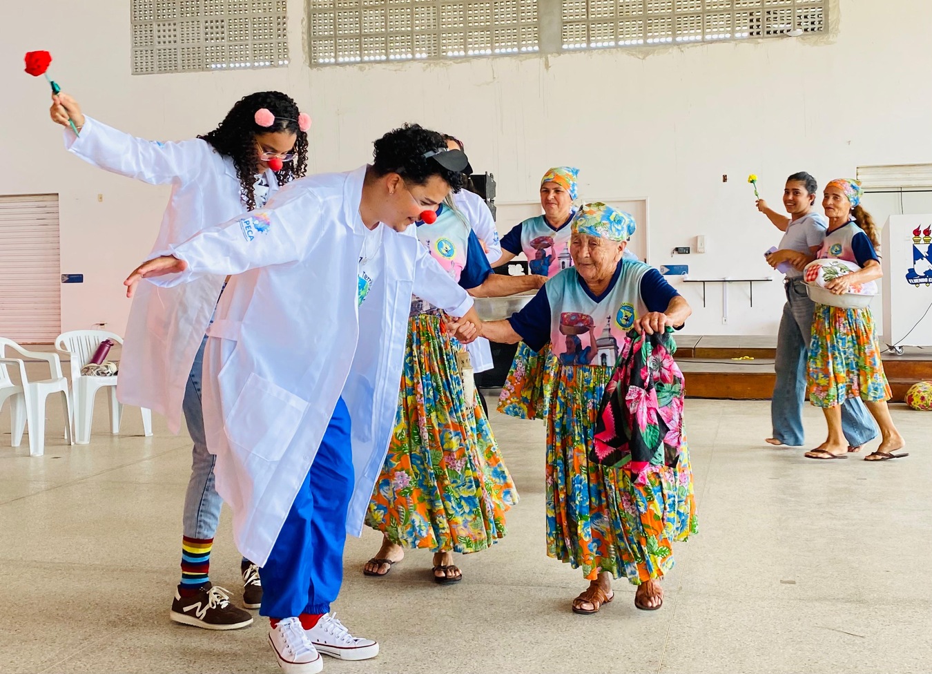 Território Feliz e Lavadeiras juntos no campus Lagarto (Foto: Clayton Fontes/Campus Lagarto)